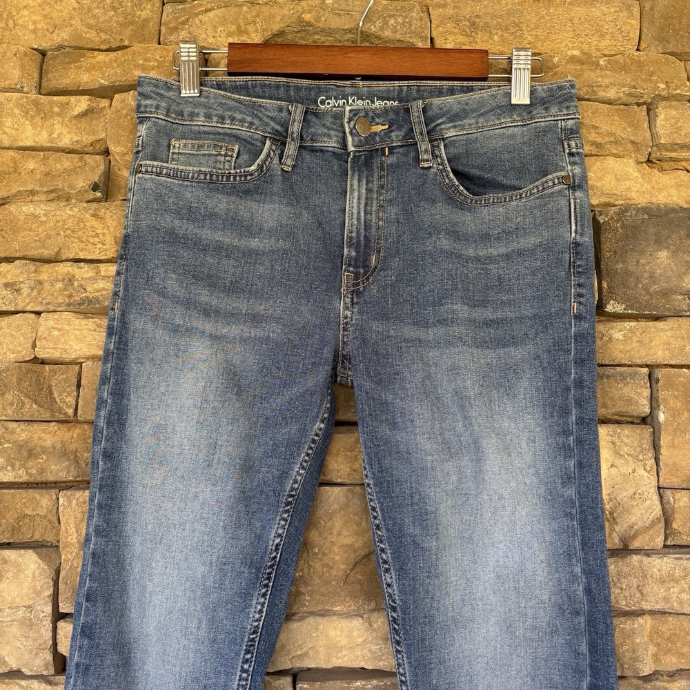 CALVIN KLEIN Jeans Women's Size 4 Blue Slim Boyfriend Denim - Picture 2 of 6